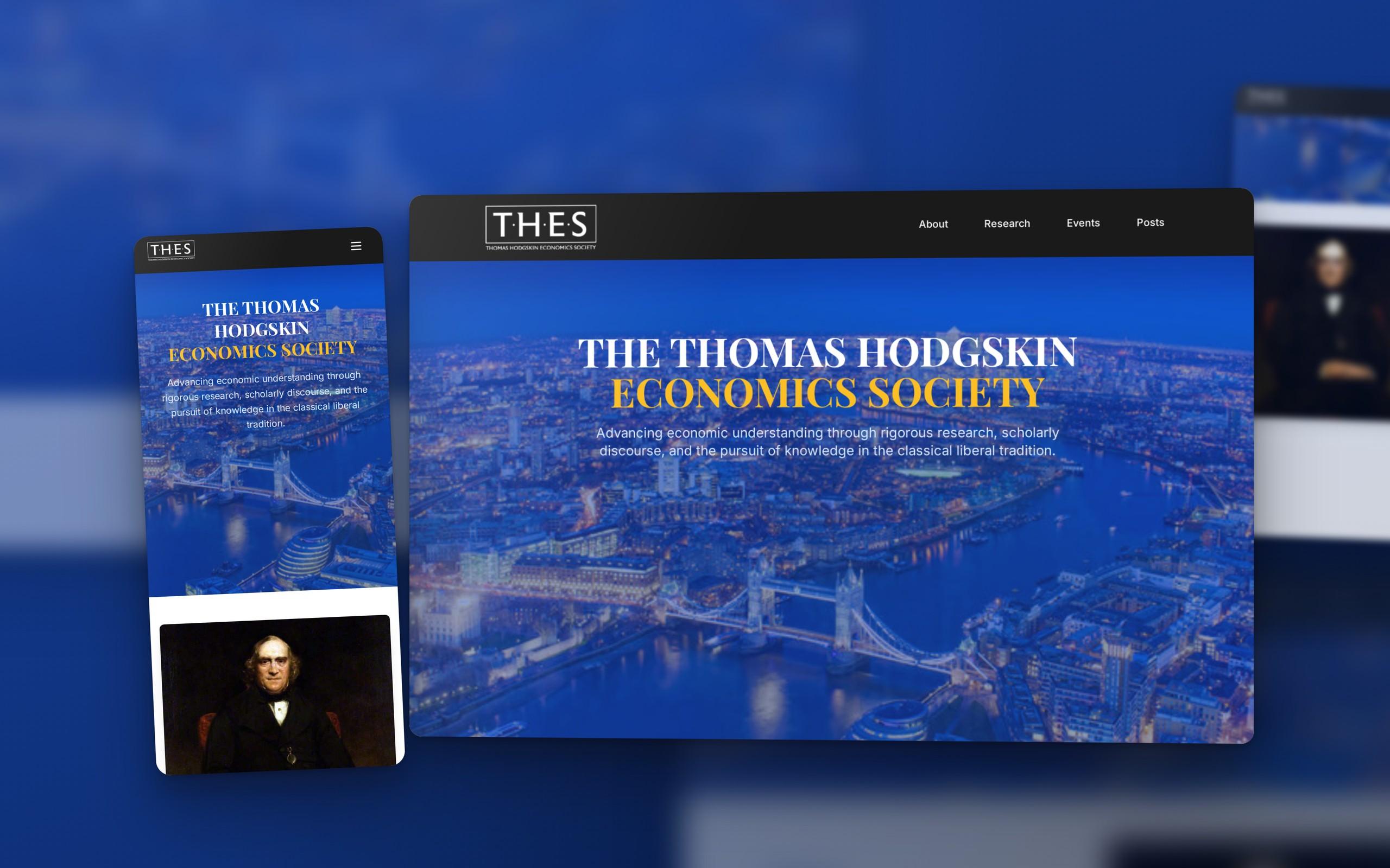 Vefsíðuverkefni fyrir Hodgskin Society