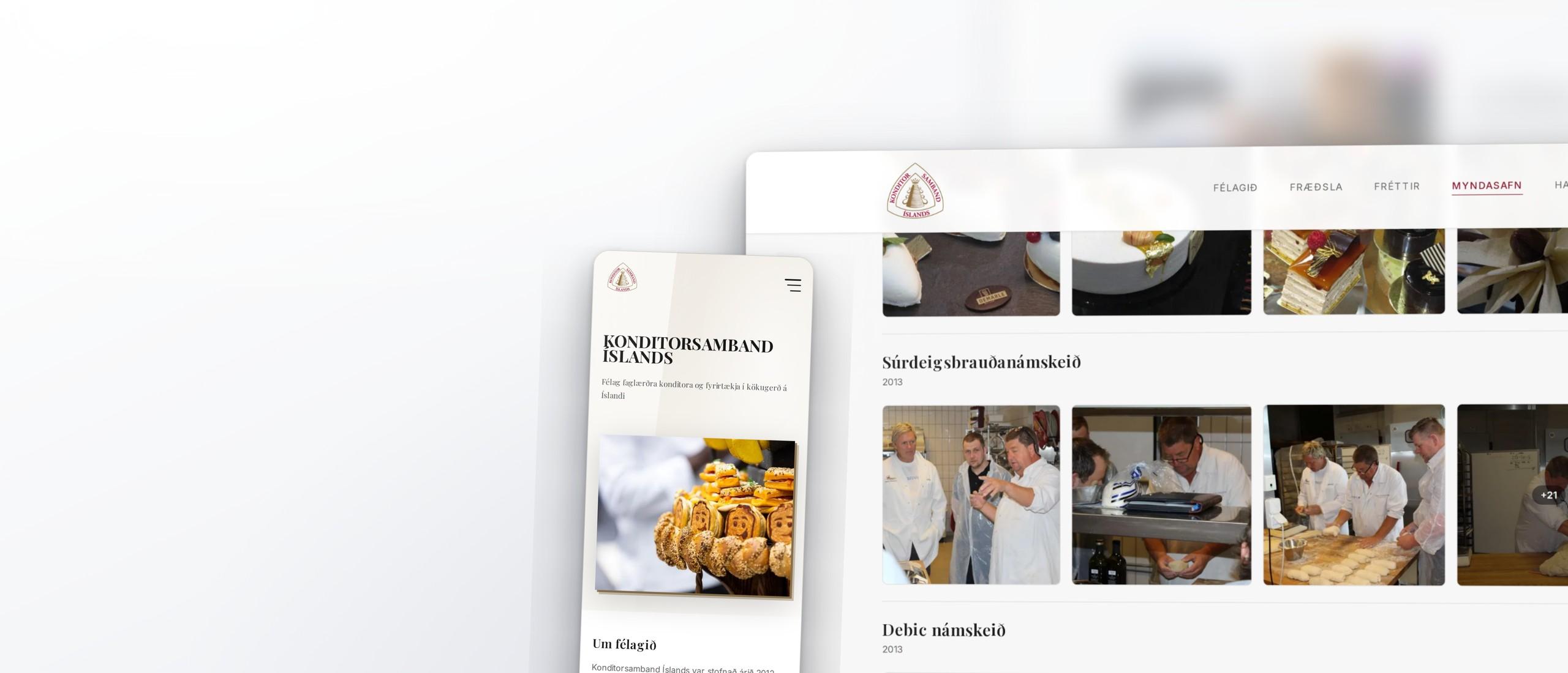 Vefsíðuverkefni fyrir Konditorsamband Íslands