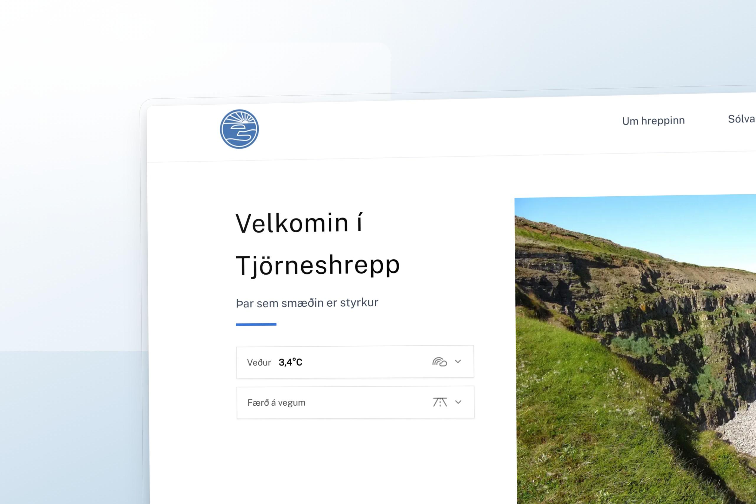 Vefsíðuverkefni fyrir Tjörneshreppur